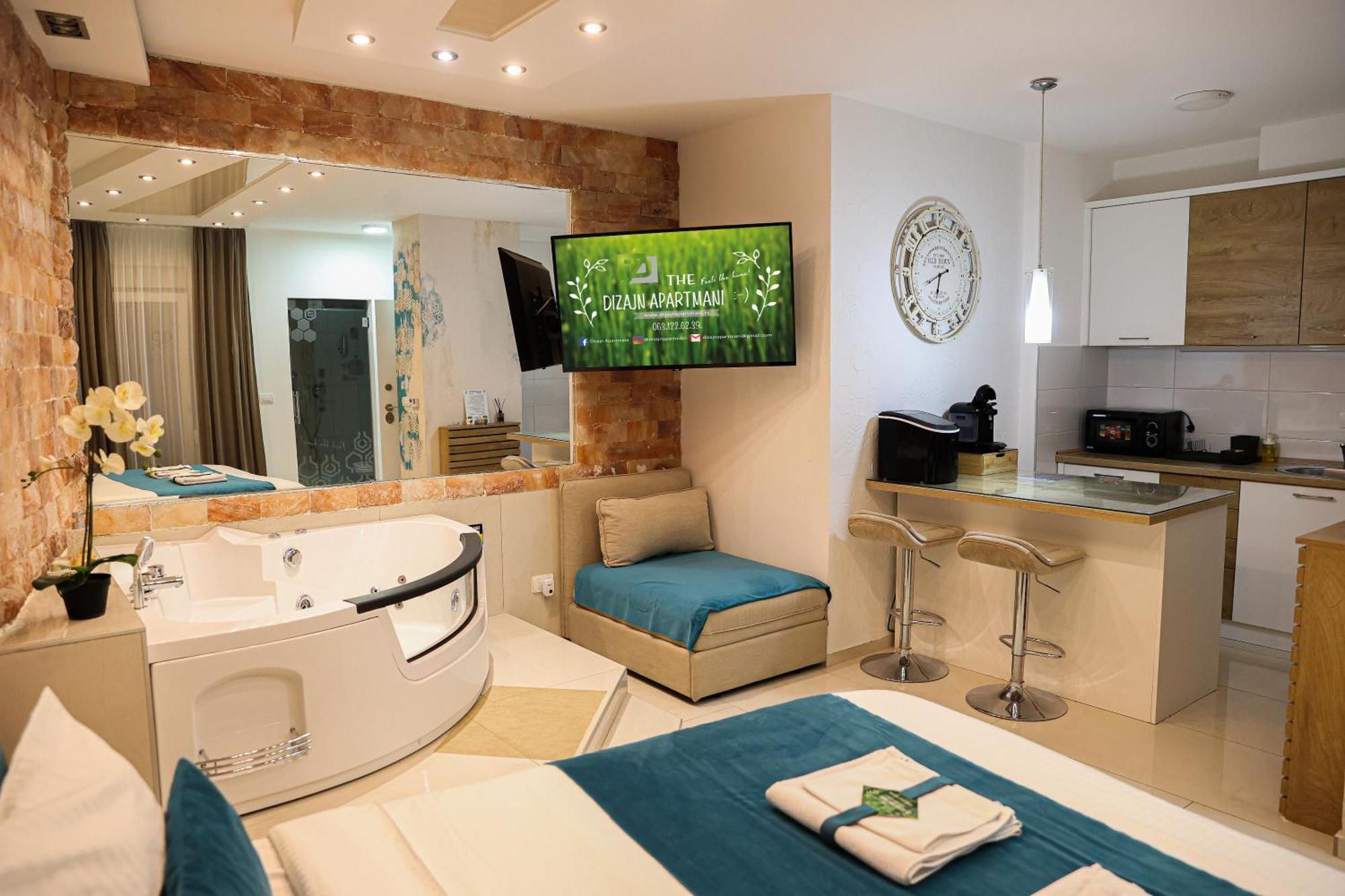 Design Apartment Premium Spa Lux 4 Star "Dubai" Completely Private Wellness & Spa Free Included Sauna & Jacuzzi & Salt Wall & Fire Place & 3D Ceilings & Business Wifi & Netflix & Keyless Code Entry & Full Smart App & Secure 2 Parking Place Ćuprija Zewnętrze zdjęcie