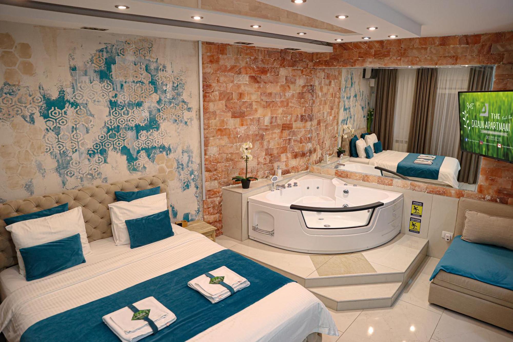 Design Apartment Premium Spa Lux 4 Star "Dubai" Completely Private Wellness & Spa Free Included Sauna & Jacuzzi & Salt Wall & Fire Place & 3D Ceilings & Business Wifi & Netflix & Keyless Code Entry & Full Smart App & Secure 2 Parking Place Ćuprija Zewnętrze zdjęcie